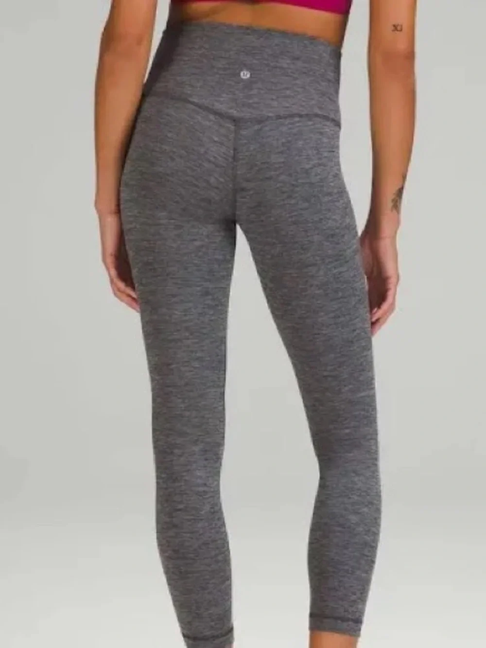 Lululemon Align High-Rise Pant 25” Heathered Gray Leggings Size 8